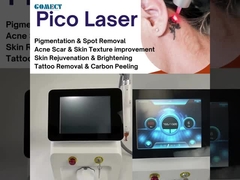 Λέιζερ Πικοδευτερολέπτων Picolaser Q Switched Nd Yag Laser Αφαίρεση Τατουάζ Μηχάνημα Αφαίρεσης Τατουάζ